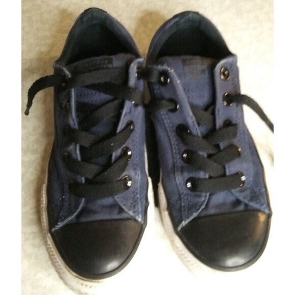 Converse CTAS Big Kids size 2 Blue canvas sneaker shoes - Picture 1 of 6